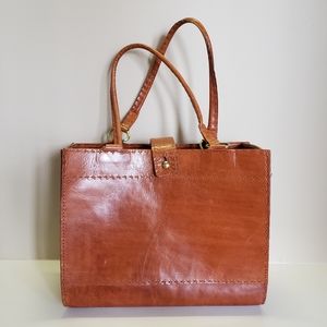 Leather tote from Spain.